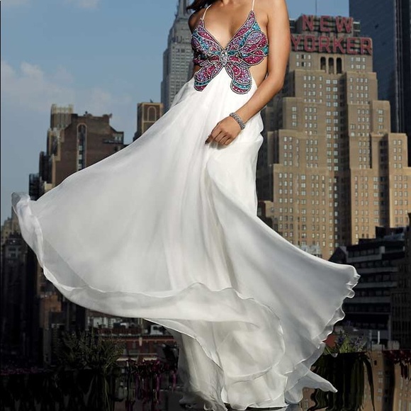 butterfly formal dress